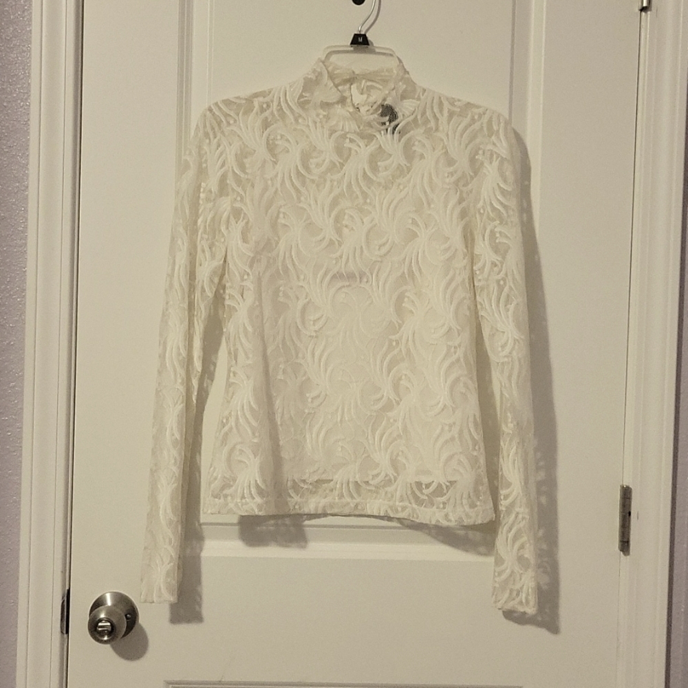Victoria's Secret Moda international white lace medium